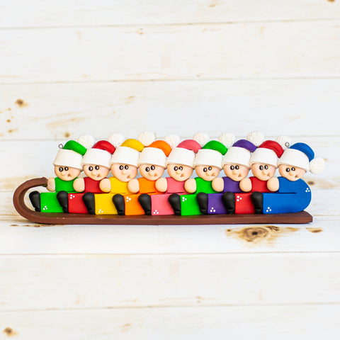 Toboggan Family of 9