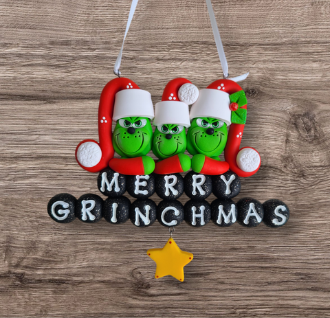 Grinch Family of 3