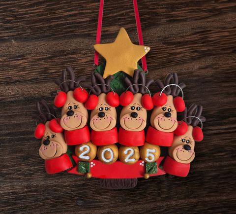 Reindeer Family of 6
