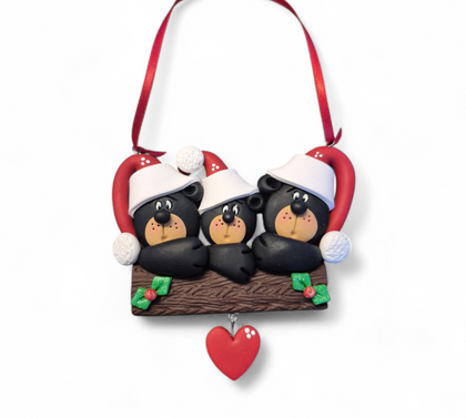 Black Bear Family of 3