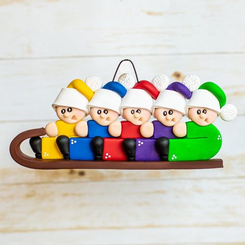 Toboggan Family of 5