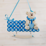 Teddy Bear First Christmas - Blue